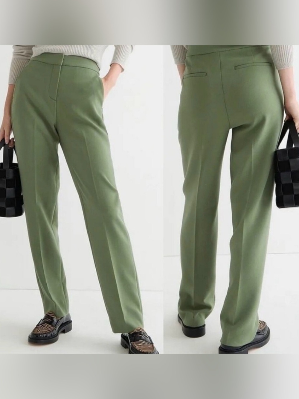 Tall J. Crew Kate straight-leg pant in stretch cotton